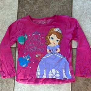 Girls' Sofia the First Princess Graphic Long Sleeve Shirt